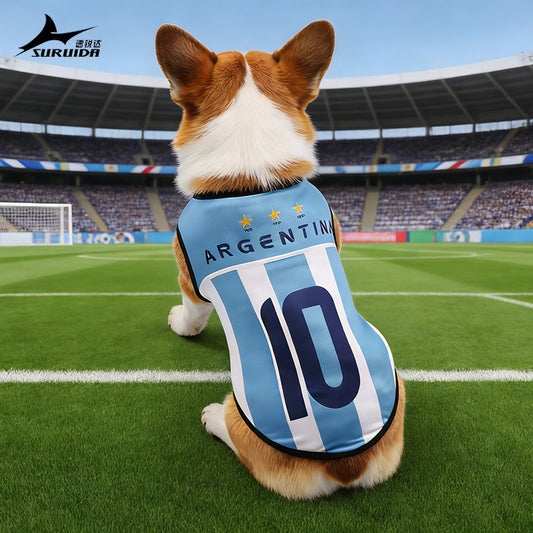 Breathable Pet Football Jersey Dog Soccer Sport Shirt