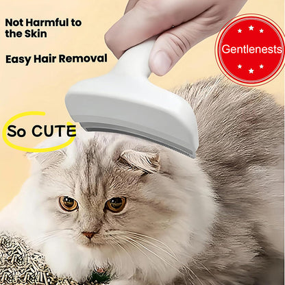 V-Tooth Curved Pet Hair Removal Comb – Gentle Deshedding Grooming Tool