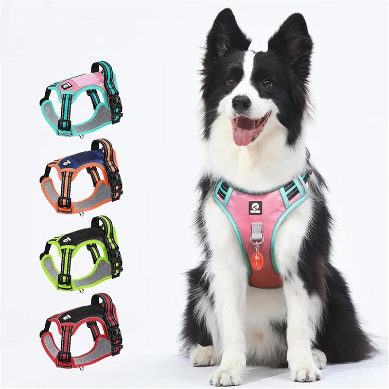 No-Pull Step-In Dog Harness – Adjustable Reflective Padded Vest