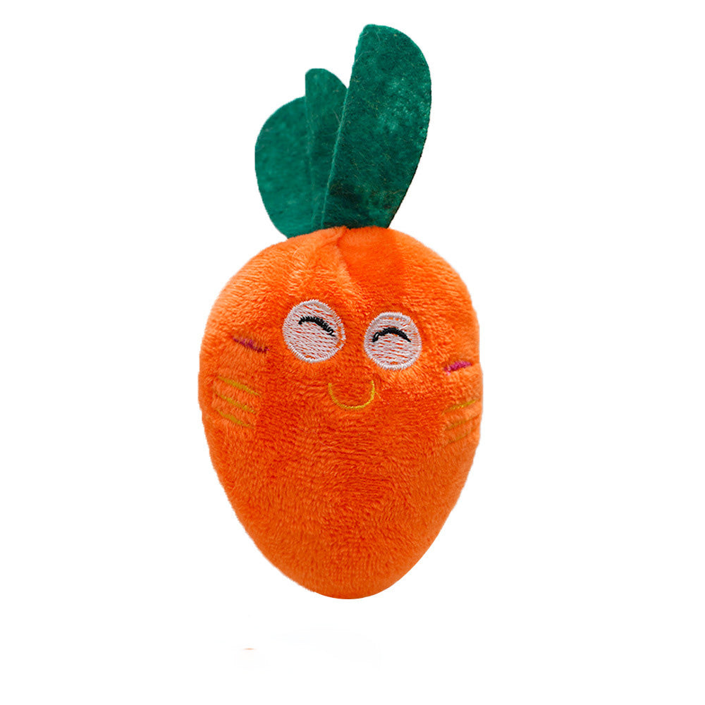 Squeaky Chicken Leg/Carrot Dog Chew Toy
