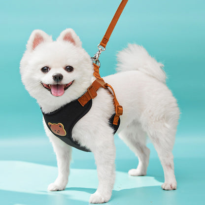Cute Bear Adjustable Pet Harness with Free Leash