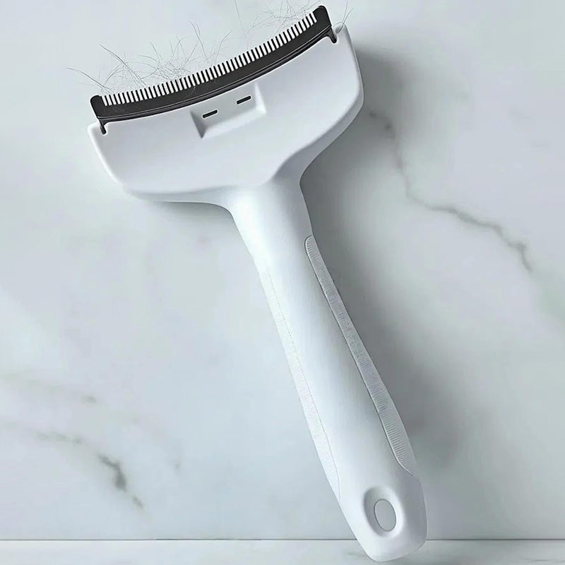 V-Tooth Curved Pet Hair Removal Comb – Gentle Deshedding Grooming Tool
