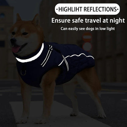 Adjustable Winter Dog Coat – Warm, Waterproof & Reflective