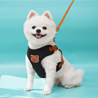 Cute Bear Adjustable Pet Harness with Free Leash
