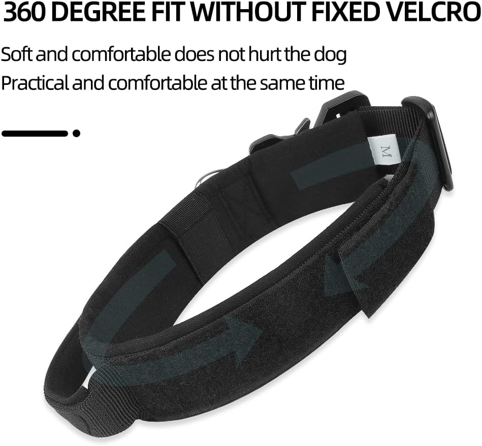 Tactical Dog Collar with Handle - Anti Pull