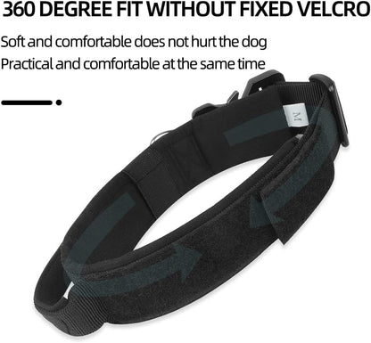 Tactical Dog Collar with Handle - Anti Pull