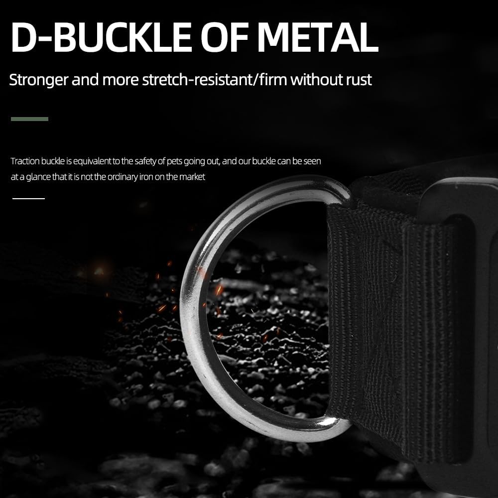Tactical Dog Collar with Handle - Anti Pull
