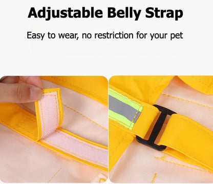 Lightweight Reflective Dog Raincoat