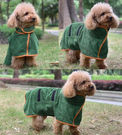 Pet Drying Robe – Super Absorbent, Full-Body Wrap