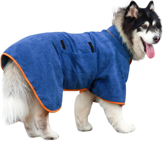 Pet Drying Robe – Super Absorbent, Full-Body Wrap
