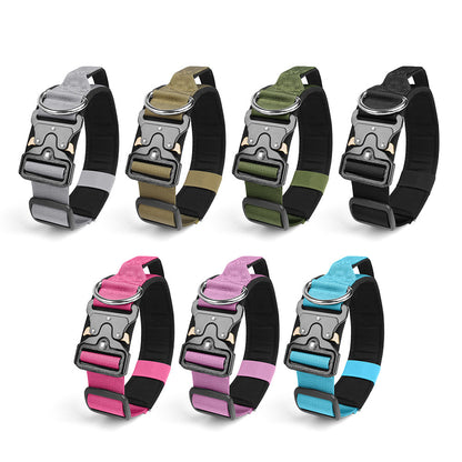 Tactical Dog Collar with Handle - Anti Pull