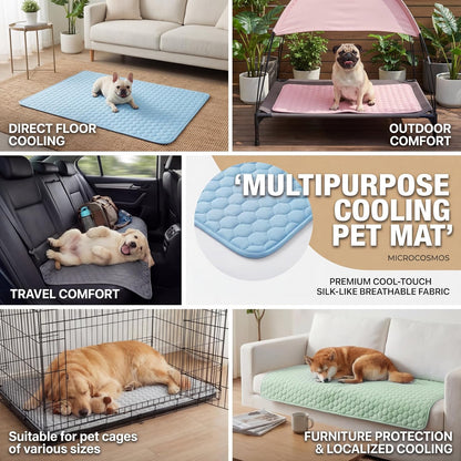 Pet Ice Silk Cooling Mat — Self-Cooling Summer Pad for Dogs & Cats