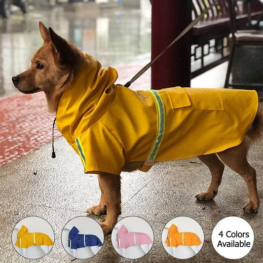 Lightweight Reflective Dog Raincoat