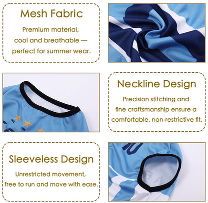 Breathable Pet Football Jersey Dog Soccer Sport Shirt