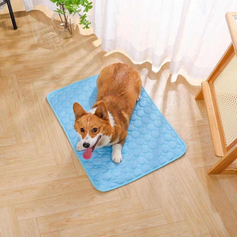 Pet Ice Silk Cooling Mat — Self-Cooling Summer Pad for Dogs & Cats