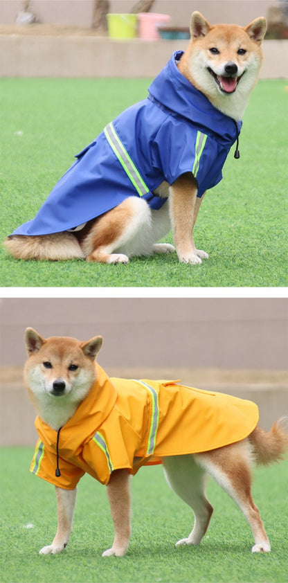 Lightweight Reflective Dog Raincoat
