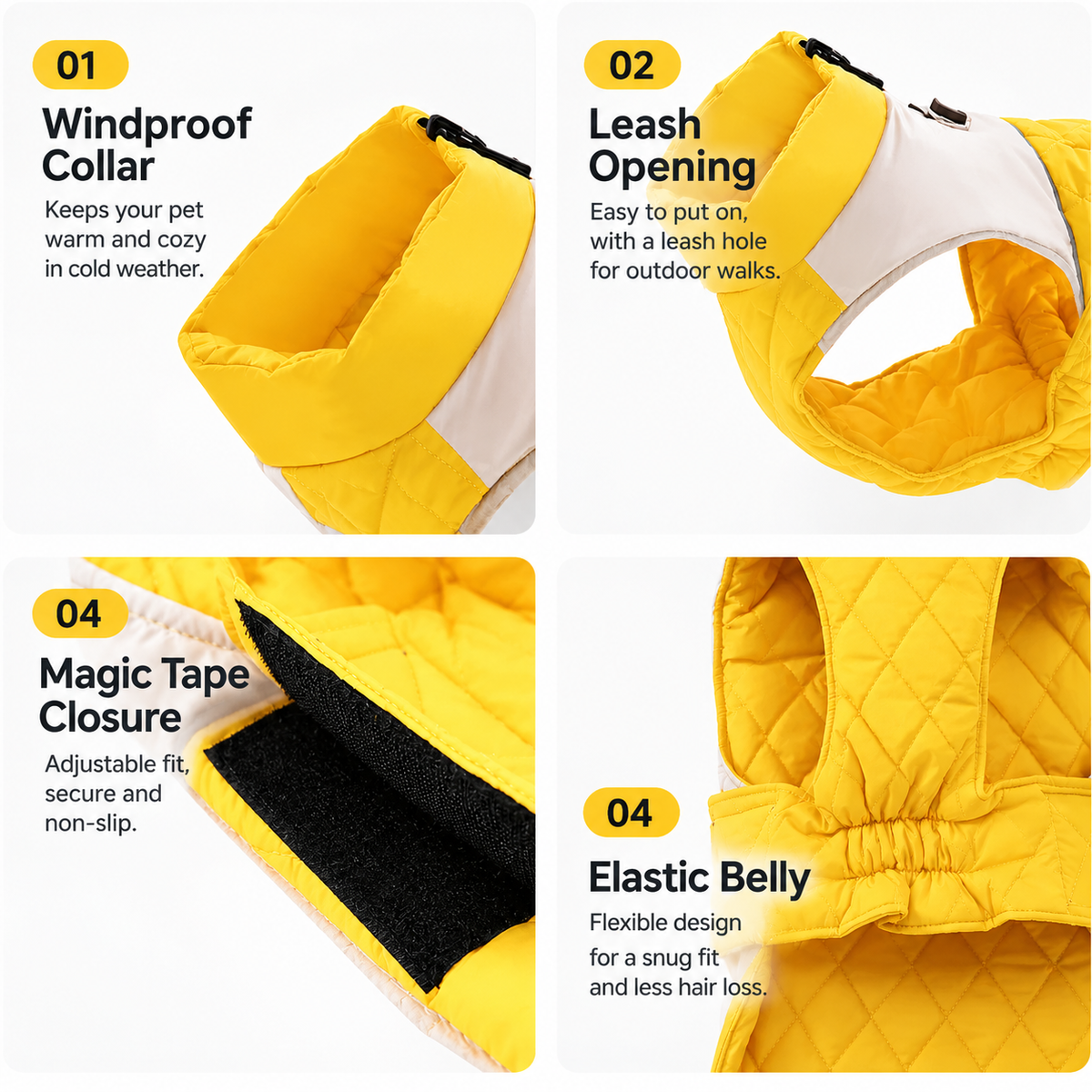 Quilted Dog Winter Coat
