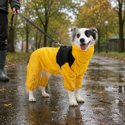 Waterproof Dog Rain Suit | Full-Body Rain & Mud Protection