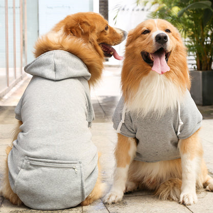 Cozy Fleece Hoodie with Zip Pocket for Dogs & Cats – All Sizes