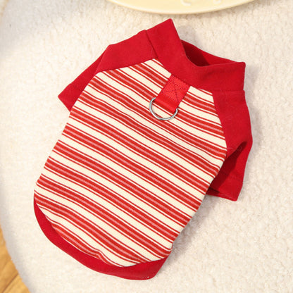 Adorable Striped Pet Tee – Cute Base Layer for Dogs & Cats