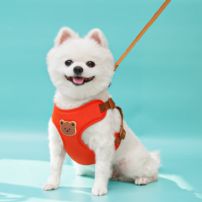Cute Bear Adjustable Pet Harness with Free Leash