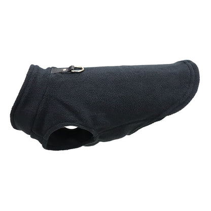 Dog & Cat Solid Color Fleece Vest with Leash Ring