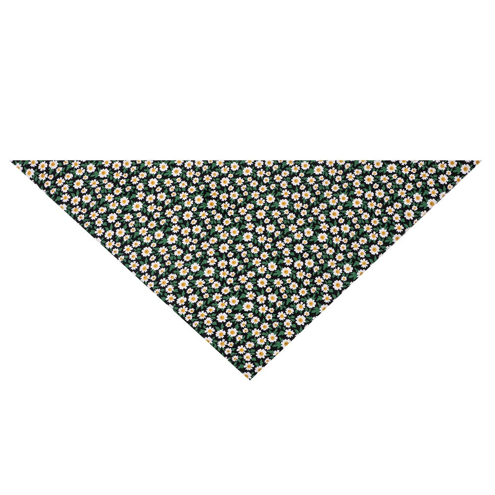 Cotton Floral Dog Bandanas, Pet Triangle Scarf Bibs for Puppy