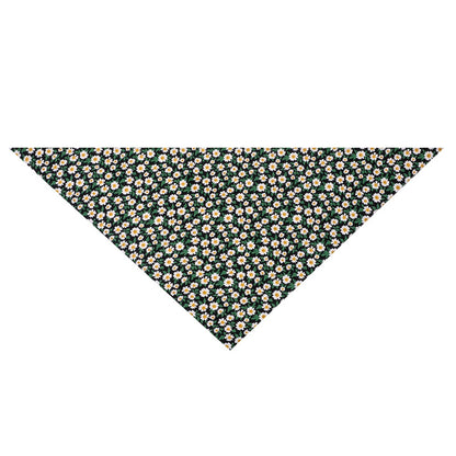 Cotton Floral Dog Bandanas, Pet Triangle Scarf Bibs for Puppy