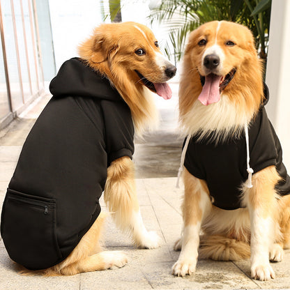 Cozy Fleece Hoodie with Zip Pocket for Dogs & Cats – All Sizes