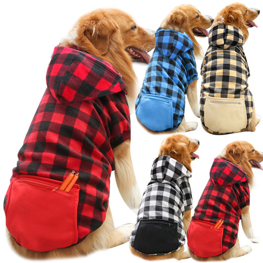 Cozy Fleece Hoodie with Zip Pocket for Dogs & Cats – All Sizes