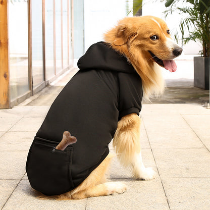 Cozy Fleece Hoodie with Zip Pocket for Dogs & Cats – All Sizes