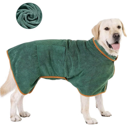 Pet Drying Robe – Super Absorbent, Full-Body Wrap