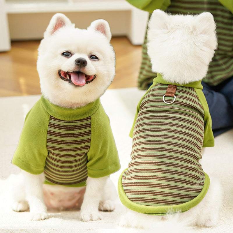 Adorable Striped Pet Tee – Cute Base Layer for Dogs & Cats