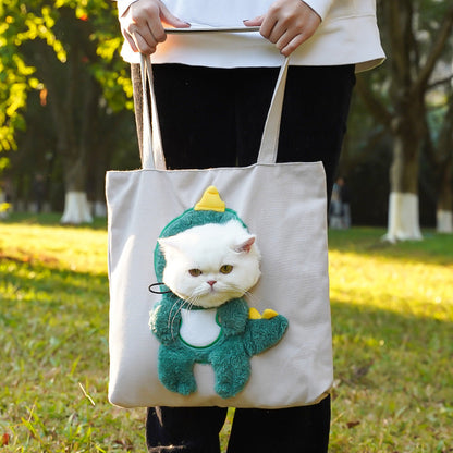 Cartoon-Themed Portable Cute Pet Carrier Bag for Small Cats & Dogs