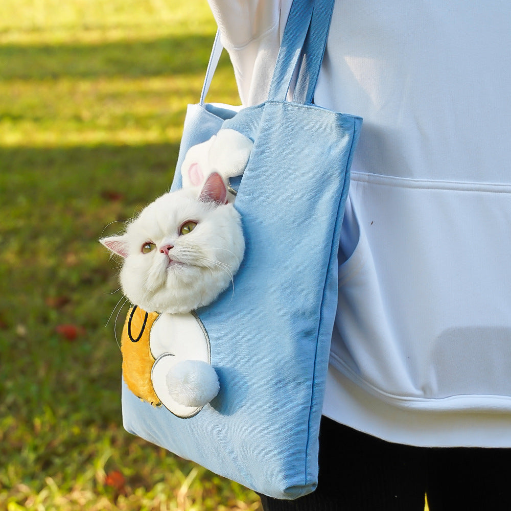 Cartoon-Themed Portable Cute Pet Carrier Bag for Small Cats & Dogs