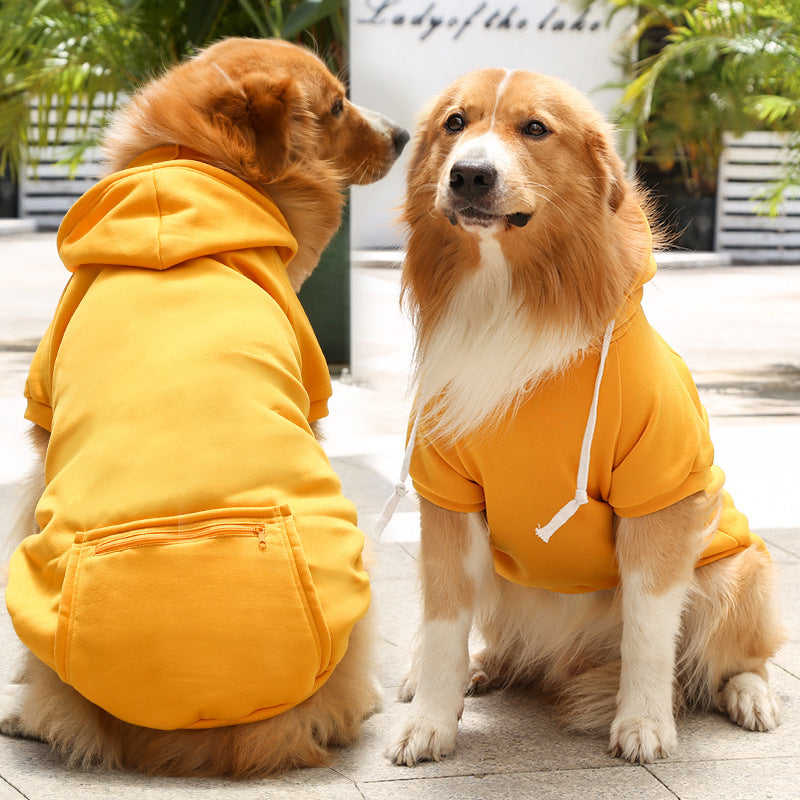 Cozy Fleece Hoodie with Zip Pocket for Dogs & Cats – All Sizes