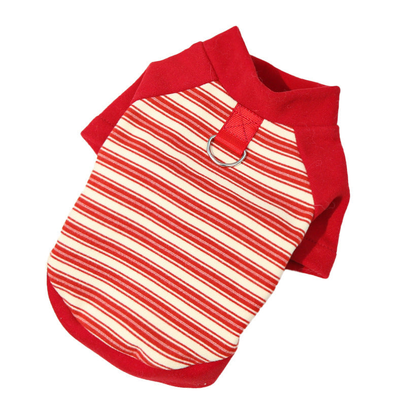 Adorable Striped Pet Tee – Cute Base Layer for Dogs & Cats