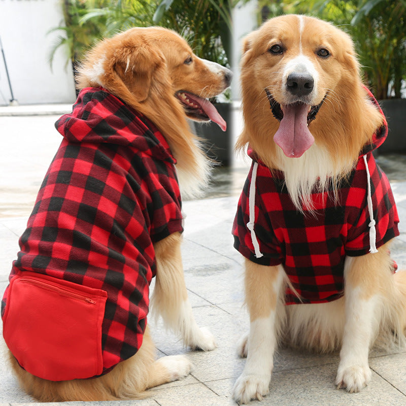 Cozy Fleece Hoodie with Zip Pocket for Dogs & Cats – All Sizes