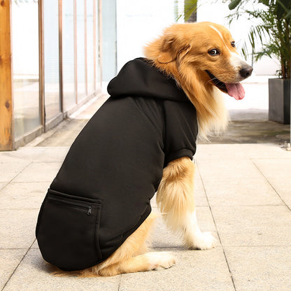 Cozy Fleece Hoodie with Zip Pocket for Dogs & Cats – All Sizes
