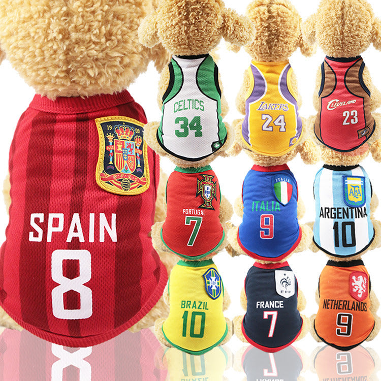 Dog Fan Jerseys (Soccer & Basketball Teams)