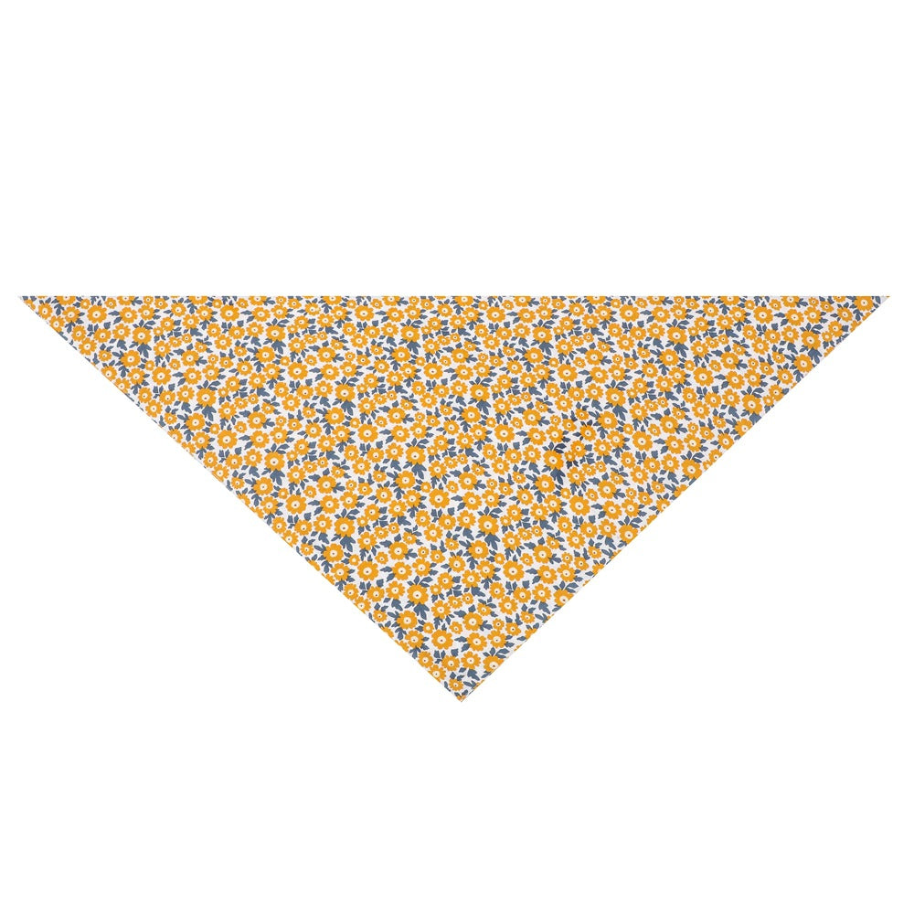 Cotton Floral Dog Bandanas, Pet Triangle Scarf Bibs for Puppy
