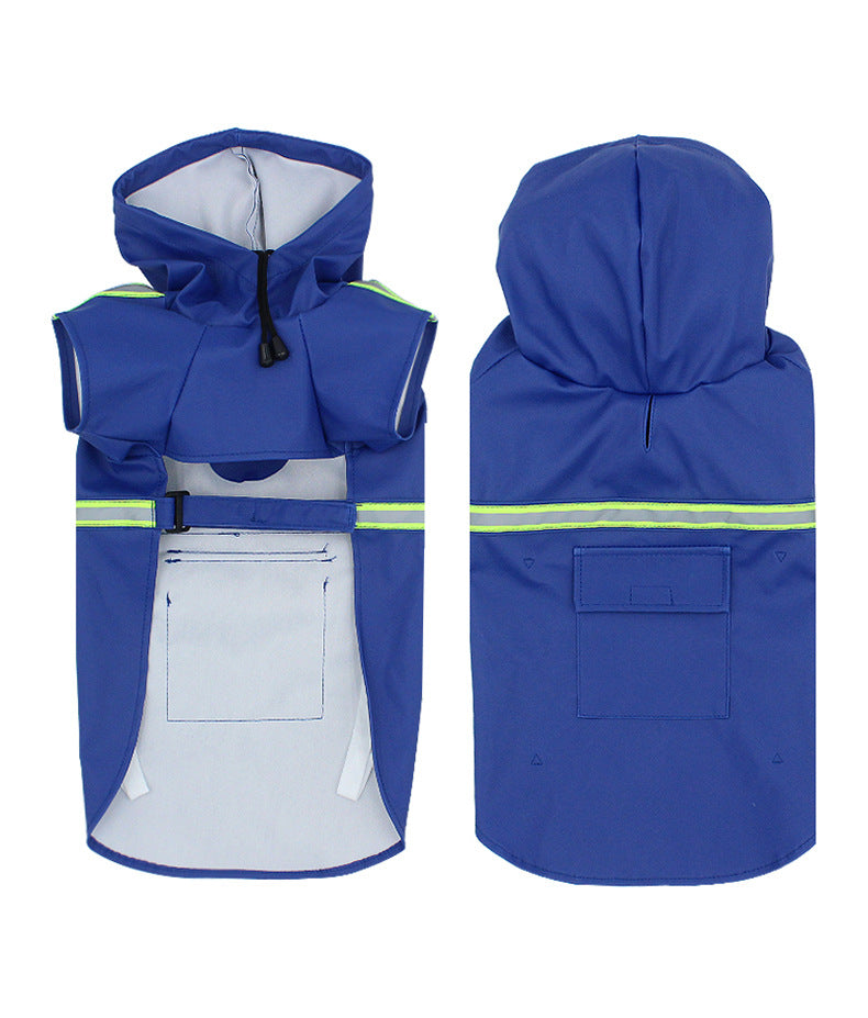 Lightweight Reflective Dog Raincoat