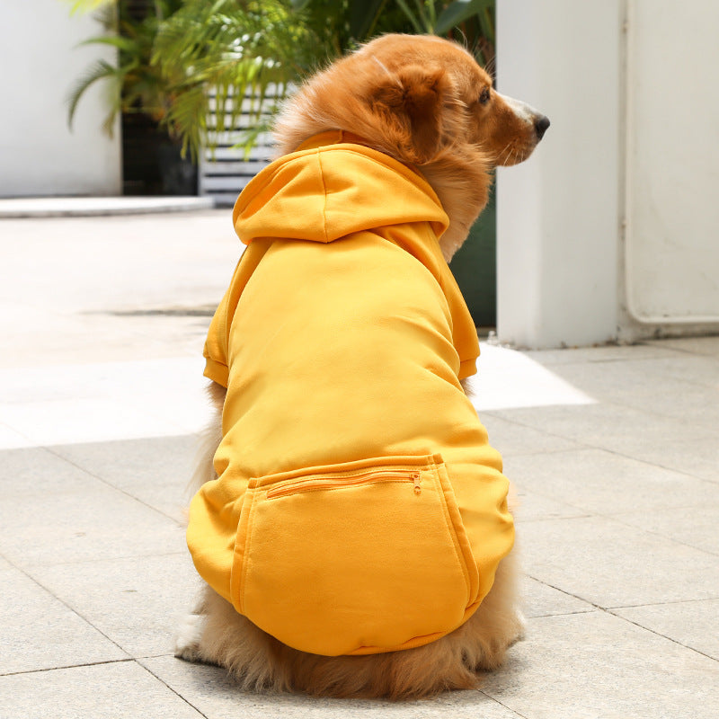 Cozy Fleece Hoodie with Zip Pocket for Dogs & Cats – All Sizes