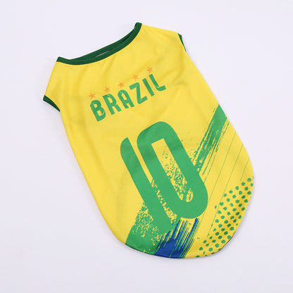 Breathable Pet Football Jersey Dog Soccer Sport Shirt