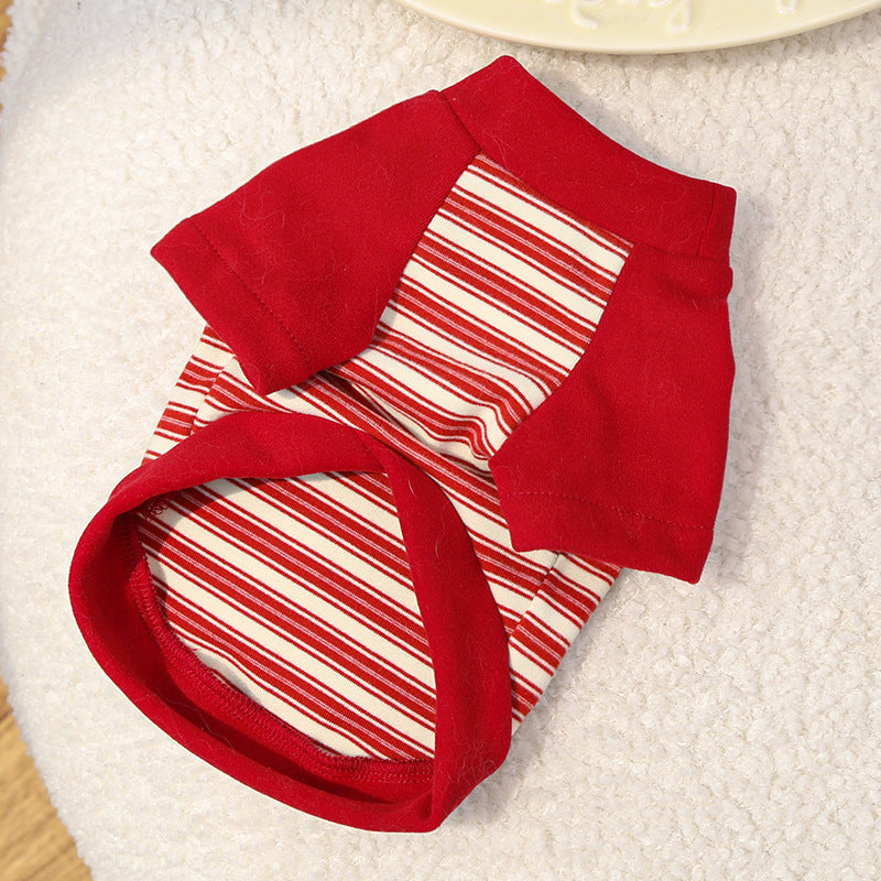 Adorable Striped Pet Tee – Cute Base Layer for Dogs & Cats