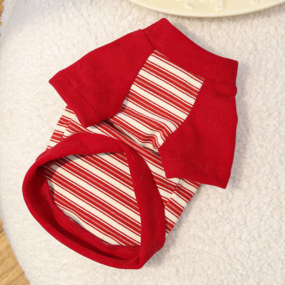 Adorable Striped Pet Tee – Cute Base Layer for Dogs & Cats