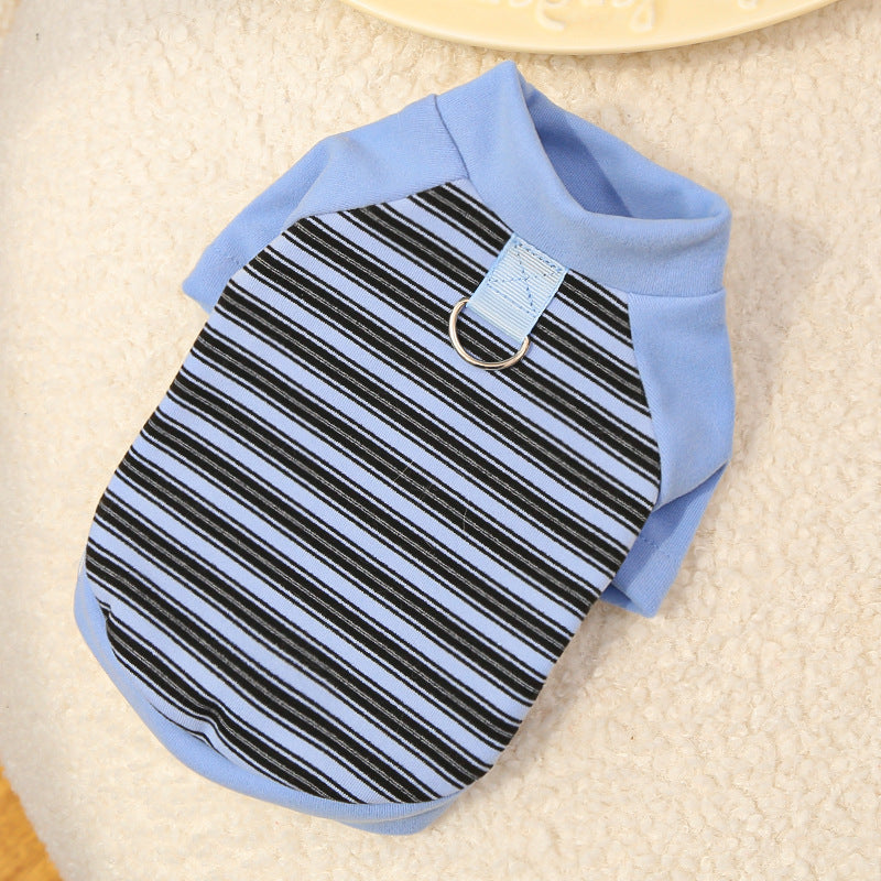 Adorable Striped Pet Tee – Cute Base Layer for Dogs & Cats