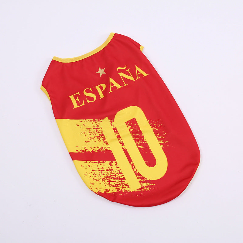 Breathable Pet Football Jersey Dog Soccer Sport Shirt