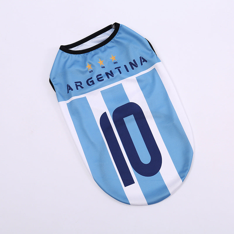 Breathable Pet Football Jersey Dog Soccer Sport Shirt