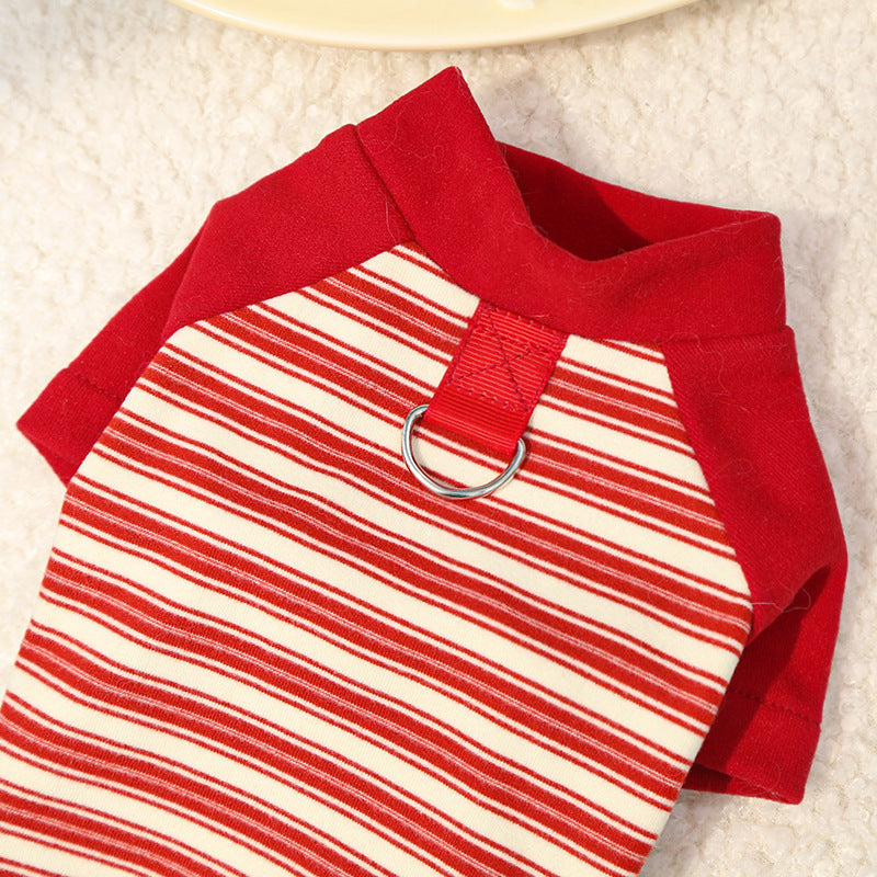 Adorable Striped Pet Tee – Cute Base Layer for Dogs & Cats